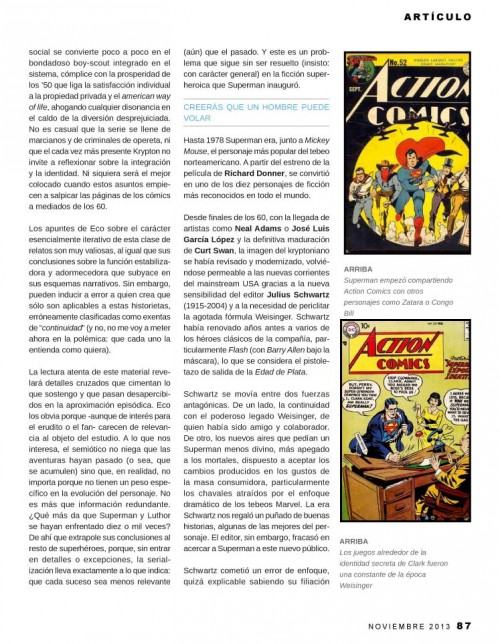 Paginas 87-89  Zona Negativa : La revista - Especial Superman