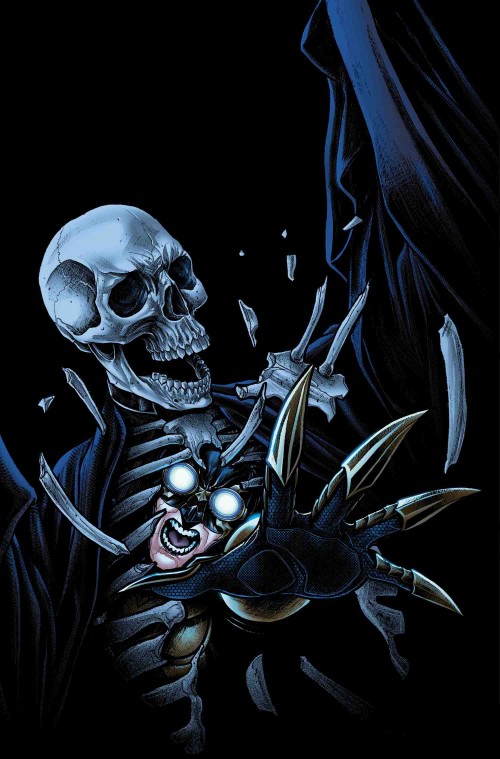 Portada del penúltimo número, obra de Jorge Lucas, con Death Man como protagonista