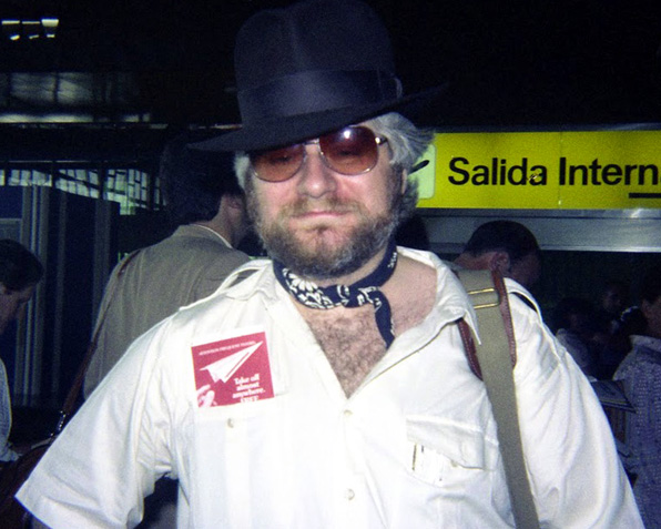 Chris Claremont, a su llegada a Barcelona en 1985