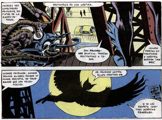 El Nido hace su primera aparición junto a Pájaro de Muerte, la hermana de Lilandra