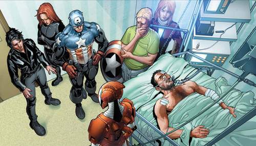 Tony Stark se encuentra en una situación precaria al inicio de la historia