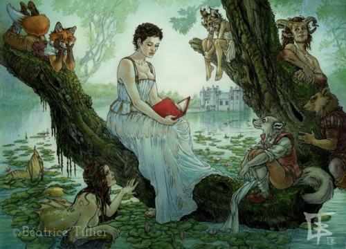 Imagen promocional de El bosque de las vírgenes por Beatrice Tillier