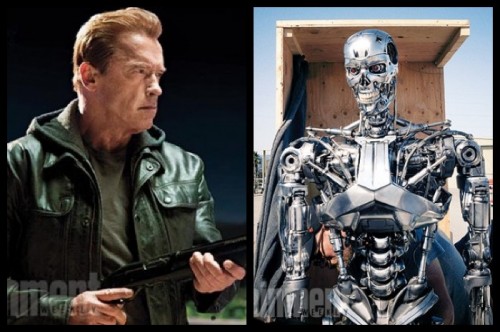 El aspecto que lucirá Schwarzenegger en la cinta y el mítico T-800