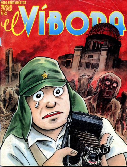 En 1984, El Víbora publica por segunda vez a Tatsumi, esta vez en portada.
