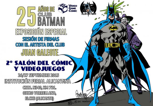 Cartel anunciador de la exposición del Club Batman