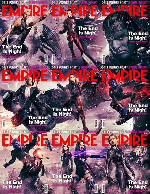 Las portadas de Empire dedicadas a X-Men: Apocalipsis
