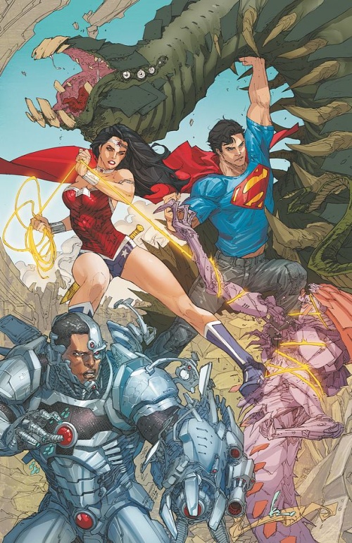 Portadas de Superman #16 y 17, ambas de Kenneth Rocafort