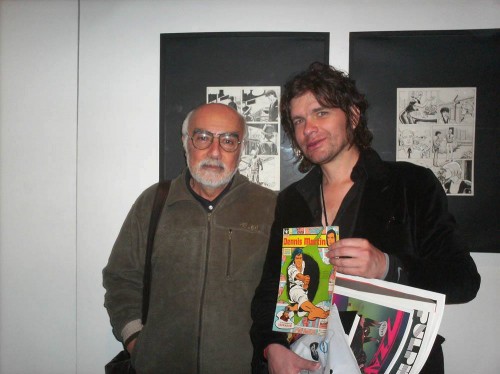 El veterano dibujante argentino Lito Fernandez junto a la estrella internacional Paul Pope