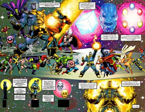 Thanos repasa su vida por Jim Starlin