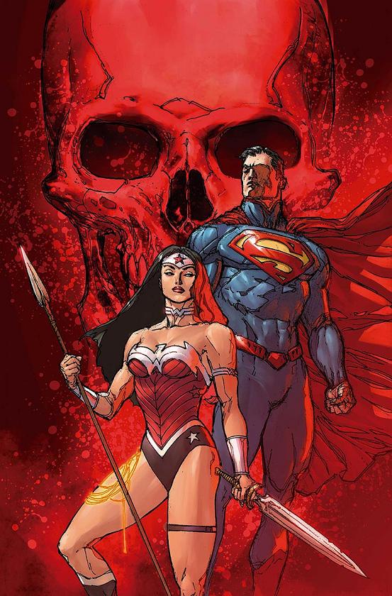 Portada del Superman/Wonder Woman #13 por Doug Manhke