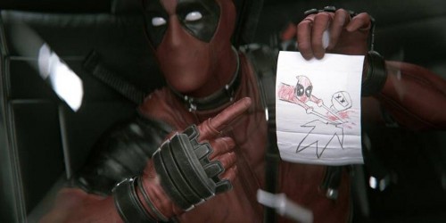 Deadpool dibujando lo que le haría a Ryan Reynolds