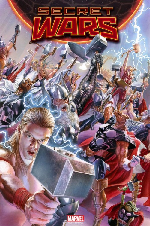 Thors a puñados y para todos los gustos / Portada Secret Wars 2 / Alex Ross 