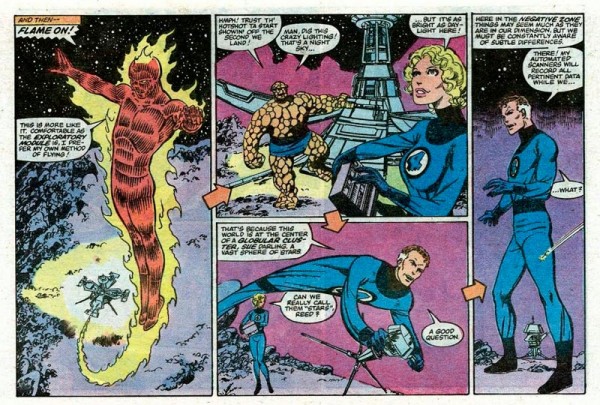 Detalle de Fantastic Four #252 el número apaisado.
