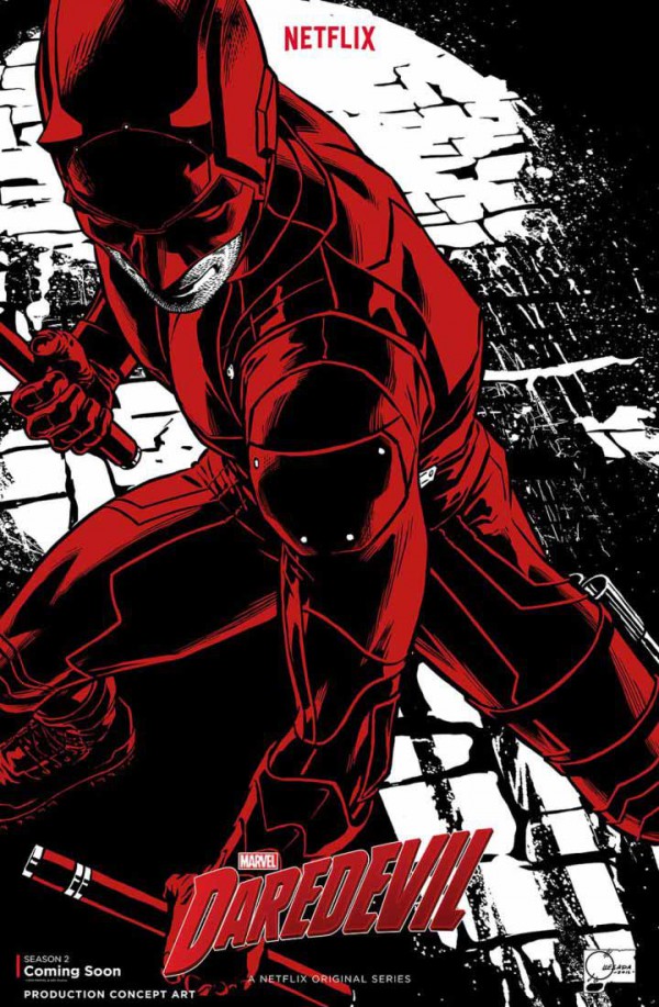 Póster concept-art de la segunda temporada de Daredevil