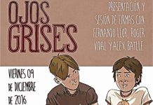 Presentación de la obra Ojos grises en Barcelona