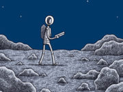 Un policía en la Luna