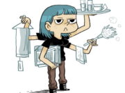 Eva hace lo que puede