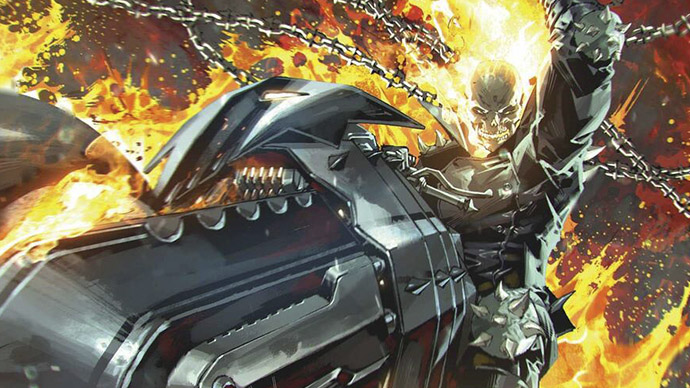 Ghost Rider Motorista Fantasma Boletín Marvel