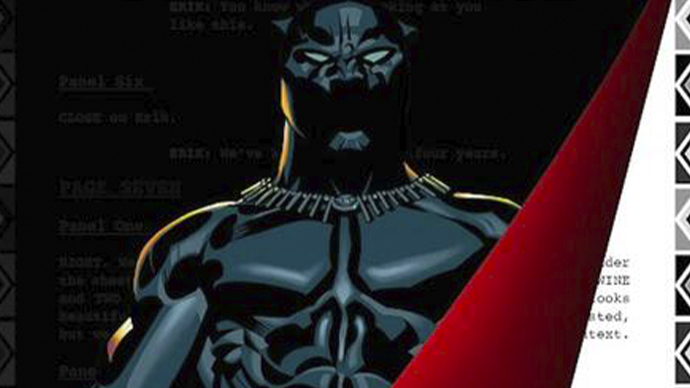 Black Panther Script to Page Boletín Marvel
