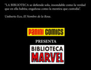 ¡Vuelven las Biblioteca Marvel de la mano de Panini Cómics!