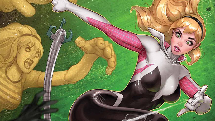 Spider-Gwen Shadow Clones Boletín Marvel