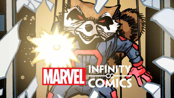Strange Tales Rocket Infinity Comic Boletín Marvel