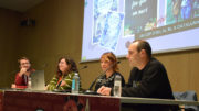 29 Manga Barcelona – Escribir Boys Love en Catalunya De izquierda a derecha: Iker Mons, Marina Golondrina, Gemma Minguillón y Josep Rodríguez. Ferran Cornellà.