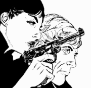 Modesty Blaise and Willie pin up01