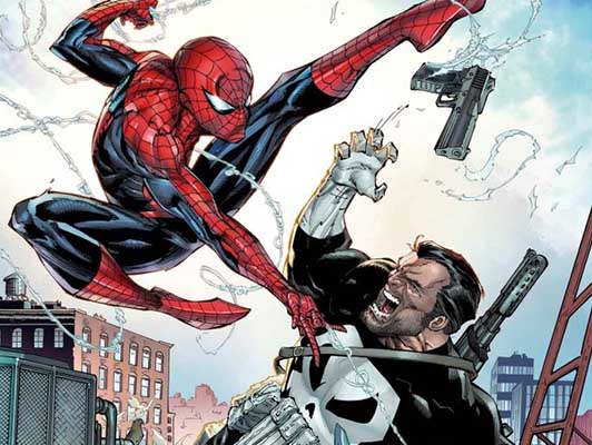 Punisher vs Spider-Man -Boletín Marvel 327-