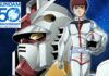 Mobile SUit Gundam 50 aniversario