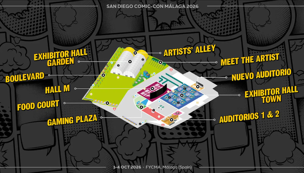 Plano de San Diego Comic-Con Málaga